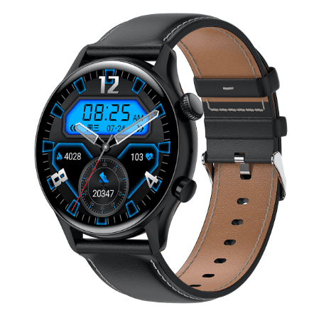 Black leather strap