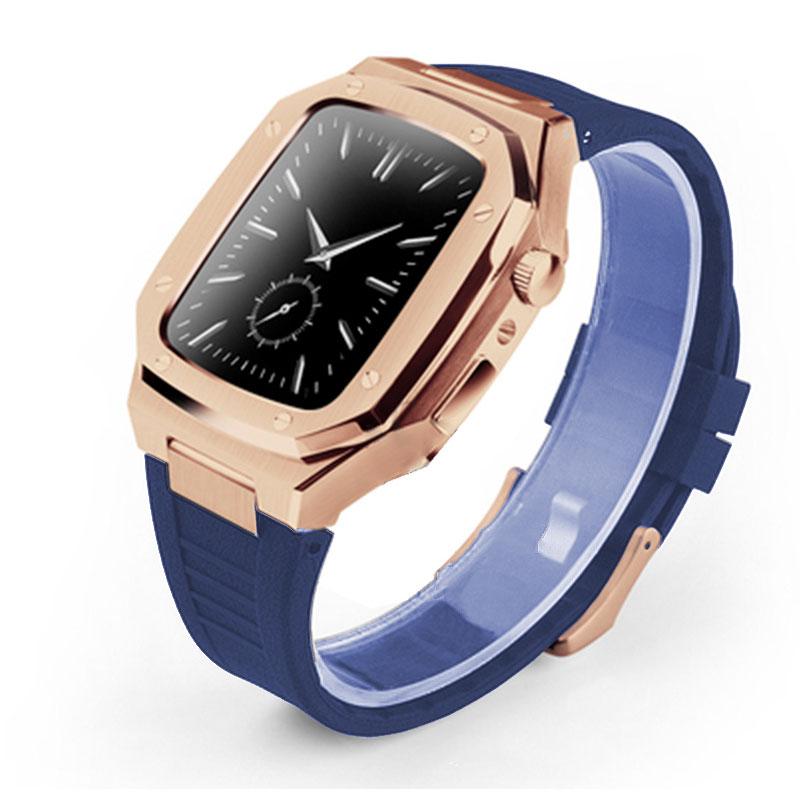 Rose Gold Blue 44mm