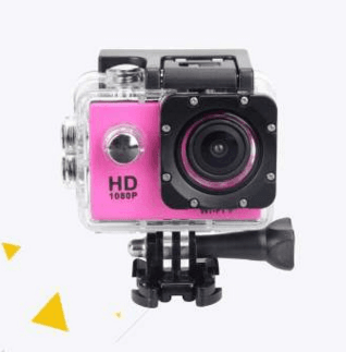 HD High-definition 1080P Action Sports Waterproof  DV Camera Pink