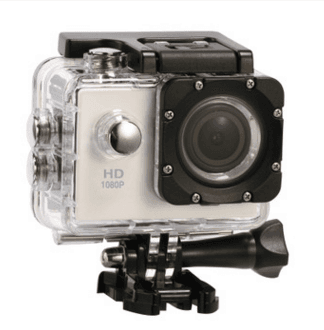 HD High-definition 1080P Action Sports Waterproof  DV Camera Silver Grey