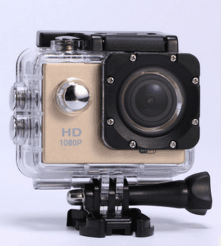 HD High-definition 1080P Action Sports Waterproof  DV Camera Golden