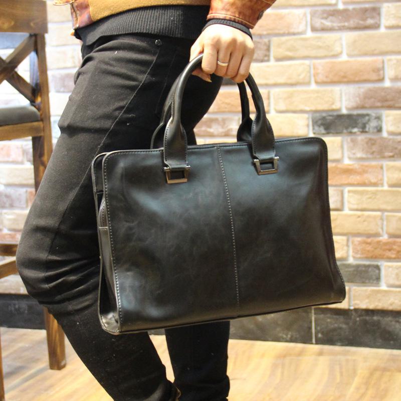 Business bag briefcase men's handbag Black