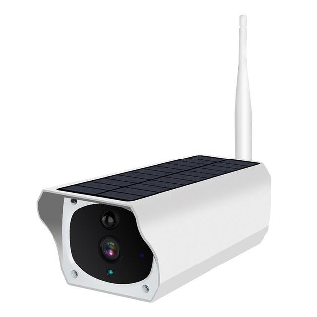 Solar surveillance camera low power camera White