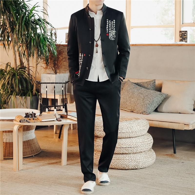 Black 2XL Coat and trousers