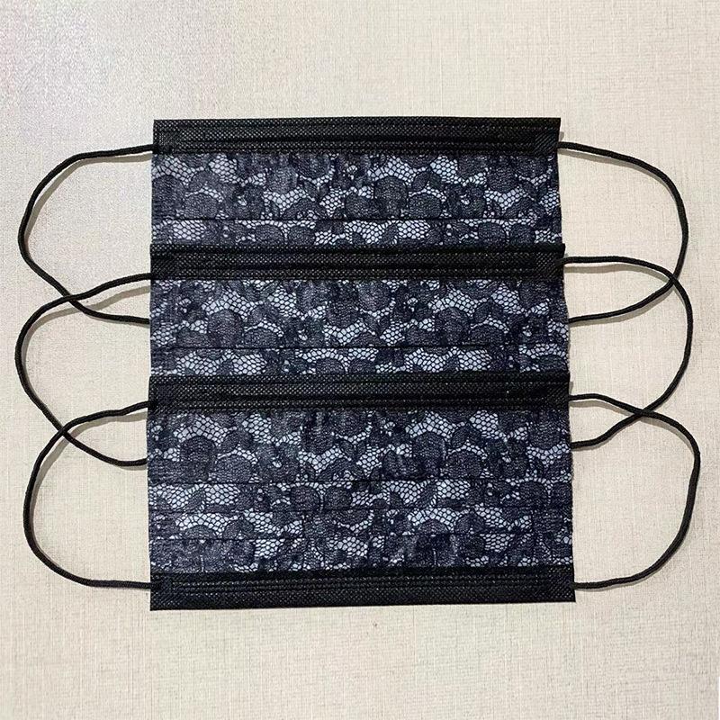 Black mesh lace 100pcs