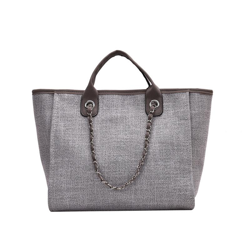 Fashion Small Fragrance Bag Chain Bag 2021 New Single Shoulder Handbag Grey