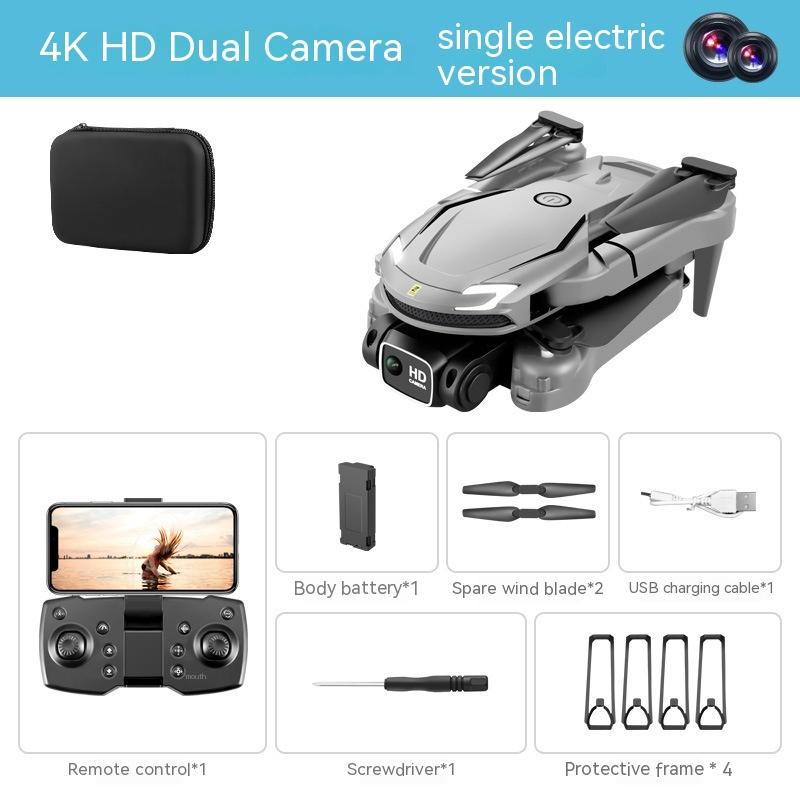 V88 Gray 4K Dual Camera One Battery