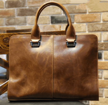 Business bag briefcase men's handbag Coffee