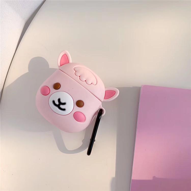 Cute Bluetooth Headphone Soft Case Pink