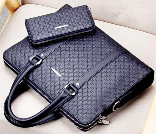 Blue with bag