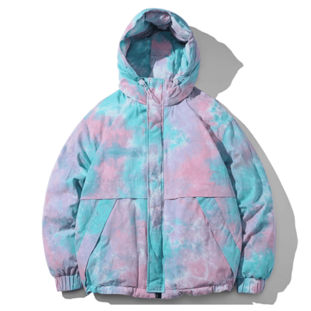 "Colorful"Winter Coats men's down jacket L Colorful