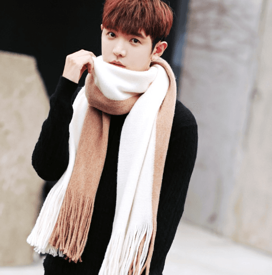 Khaki white 200x40cm