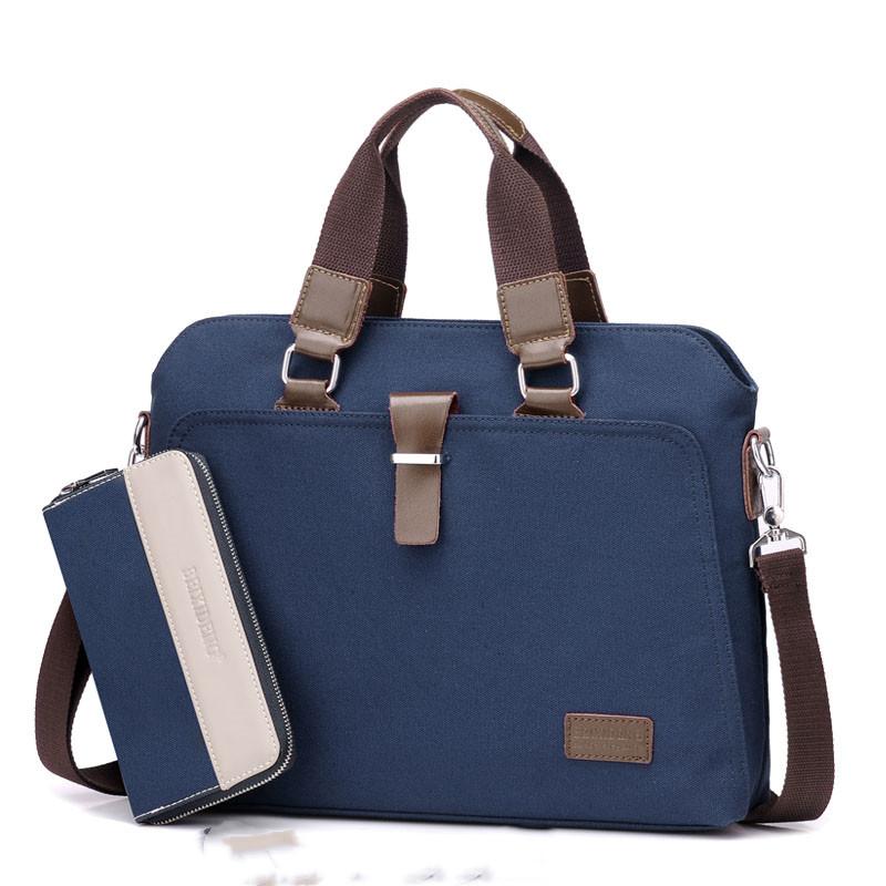 Blue L with handbag