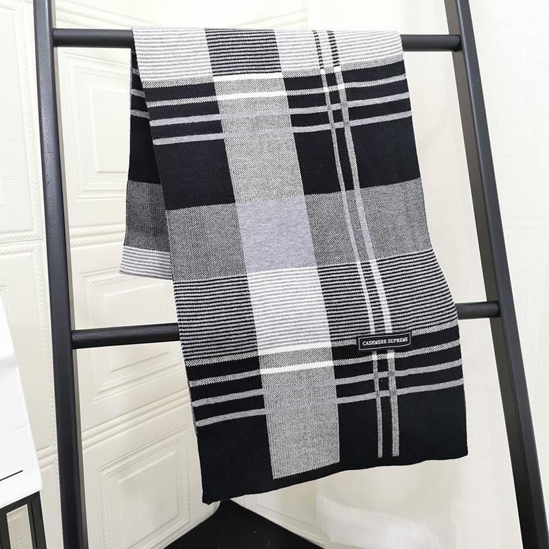 Striped black and grey