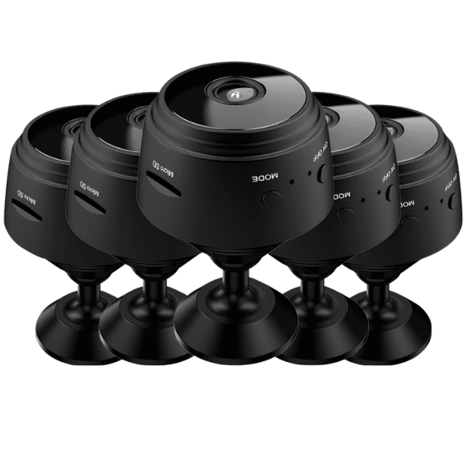 A9 WIFI wireless network camera Black 1080p 5pcs