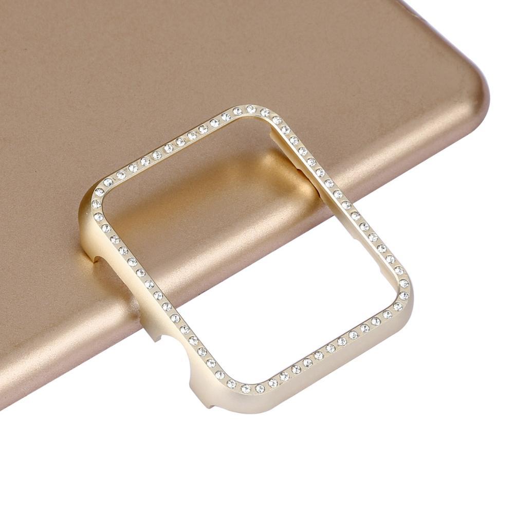 Aluminium Bezel Protective Case Diamond Set Watch Protection Gold 38mm