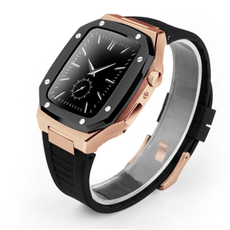 Rose Gold Black Black 44mm