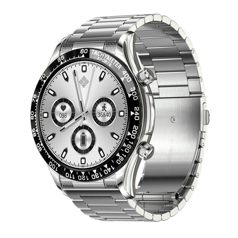 Black Silver Silver Steel Plus a silicone strap