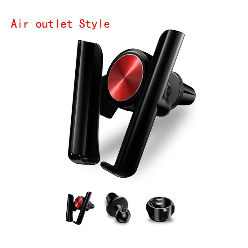 Car Mobile Phone Holder Elastic Mobile Phone Holder Automatic Clamping Red