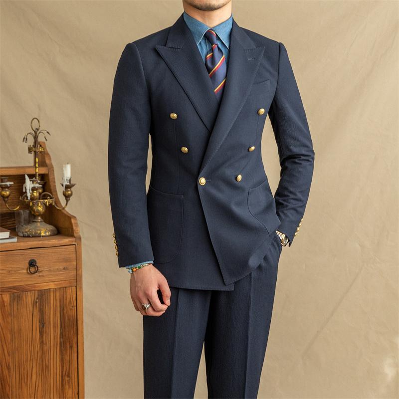 Navy Blue Suit 2XL Pants32