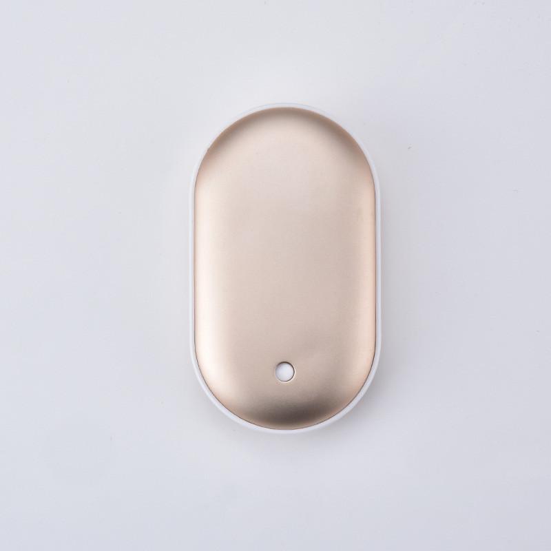 Rechargeable Mini Hand Warmer Power Bank Two-in-one Explosion-proof Portable Usb Local gold