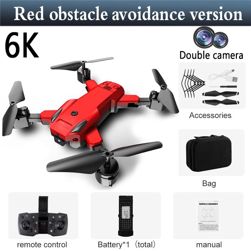 HD Aerial Photography Of Automatic Obstacle Avoidance UAV Red 6K Obstacle Avoiding Double