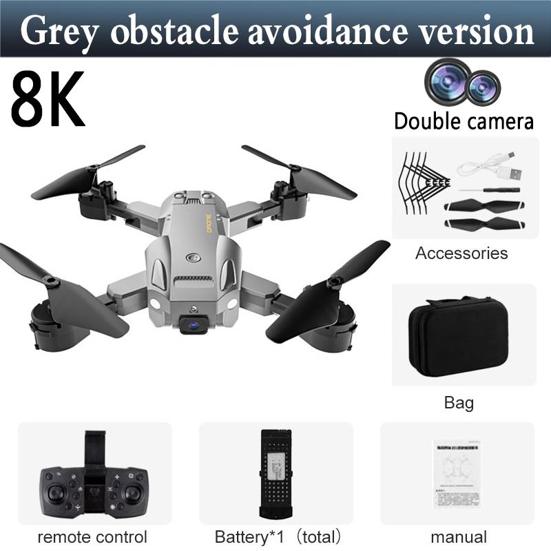 HD Aerial Photography Of Automatic Obstacle Avoidance UAV Grey 8K Obstacle Avoiding Double