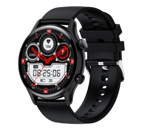Black Silicone Strap