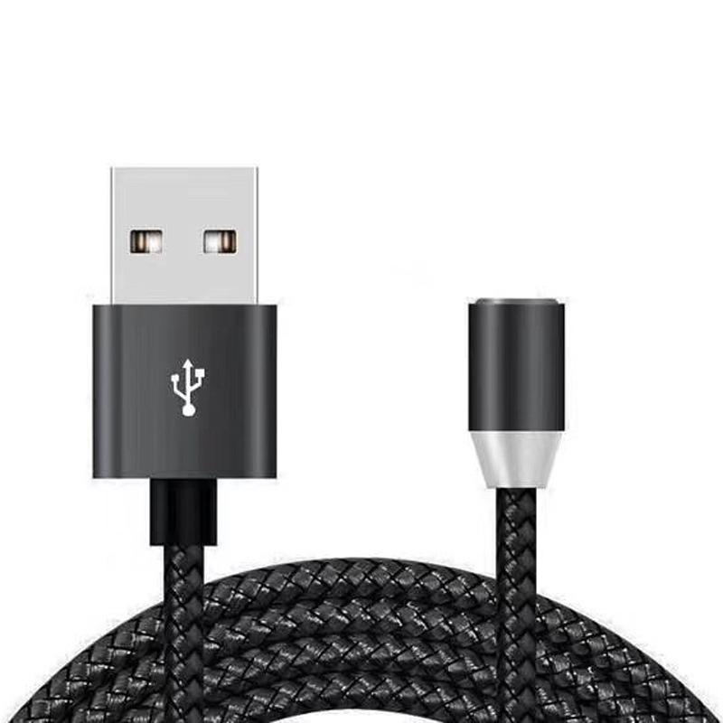 Three-in-one Magnetic Charging Cable Black Single line 1M