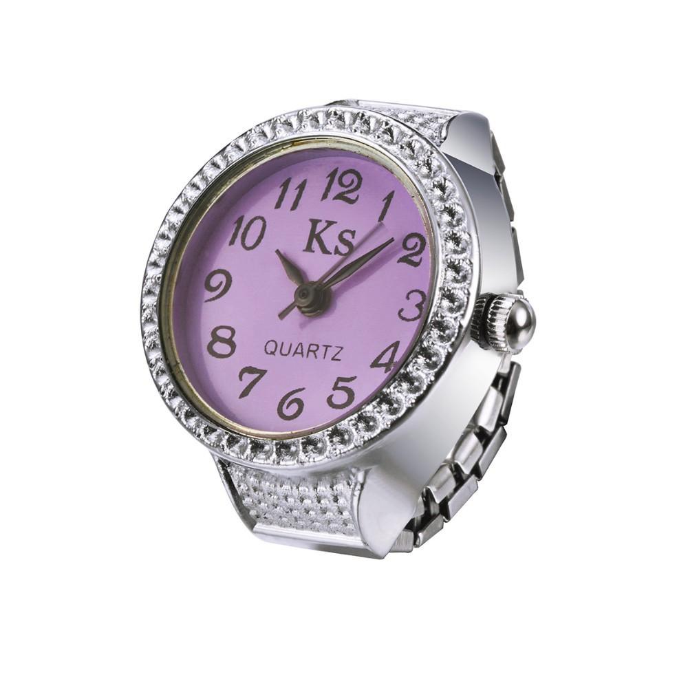 Simple Atmosphere Ring Men And Women Couple Small Jewelry Watch Purple