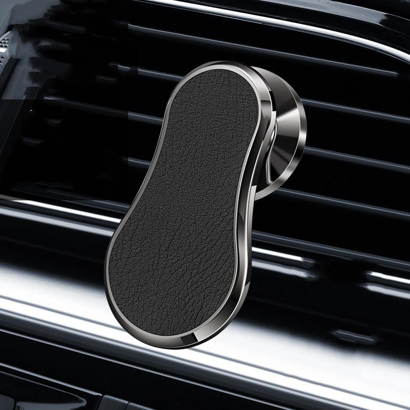Car Magnet Holder F6 Upgraded Version Strong Magnetic Attraction Handy Sticker Spin Black A