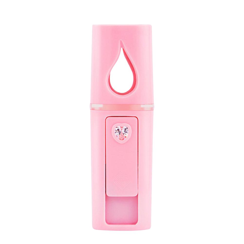 Water Replenishment Meter L2 Mirror Spray USB Charging Humidifier Cold Spray Pink USB