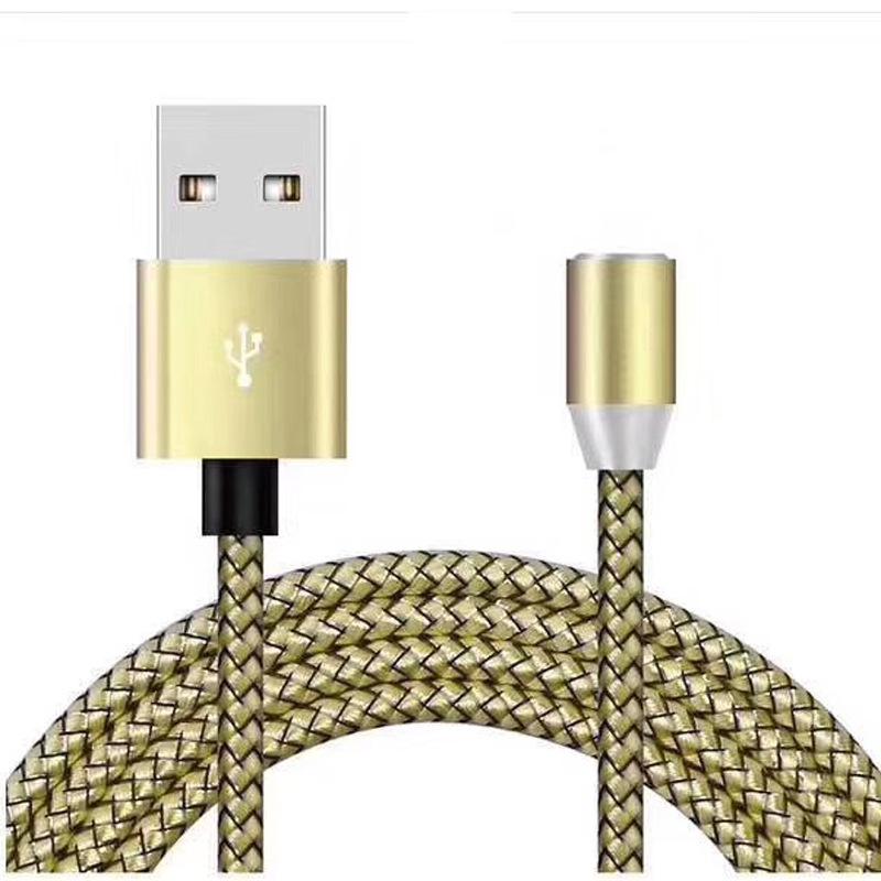 Three-in-one Magnetic Charging Cable Gold Single line 1M