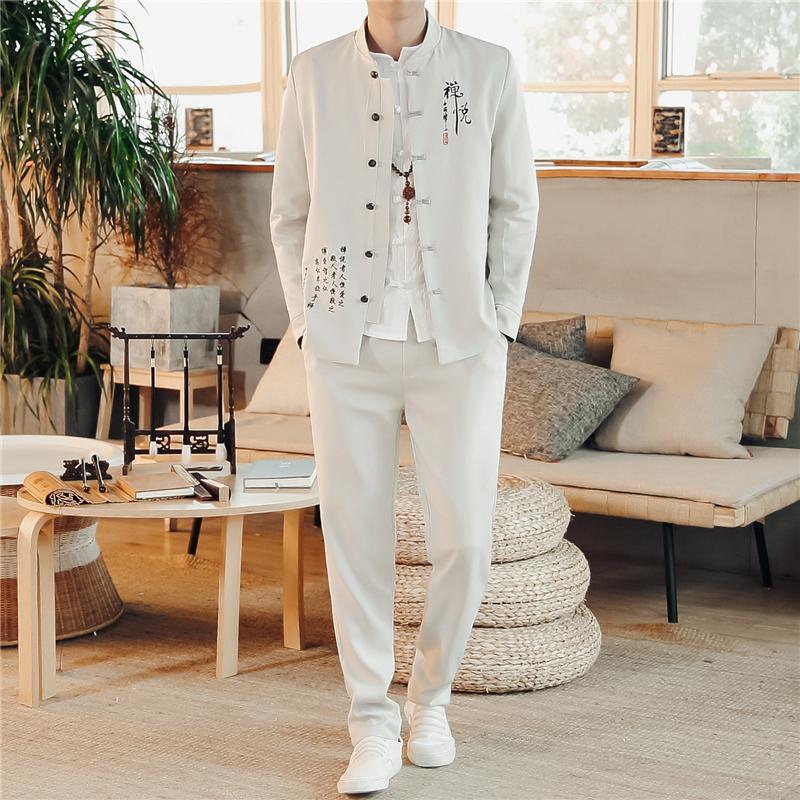White 2XL Coat and trousers