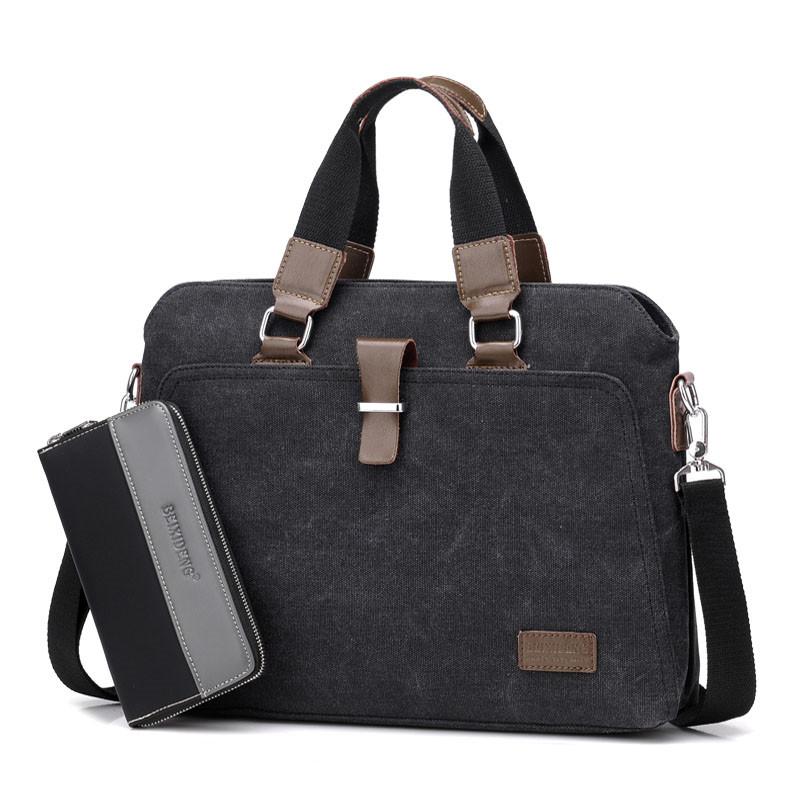 Black L with handbag