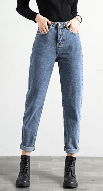 Blue Cropped trousers 25
