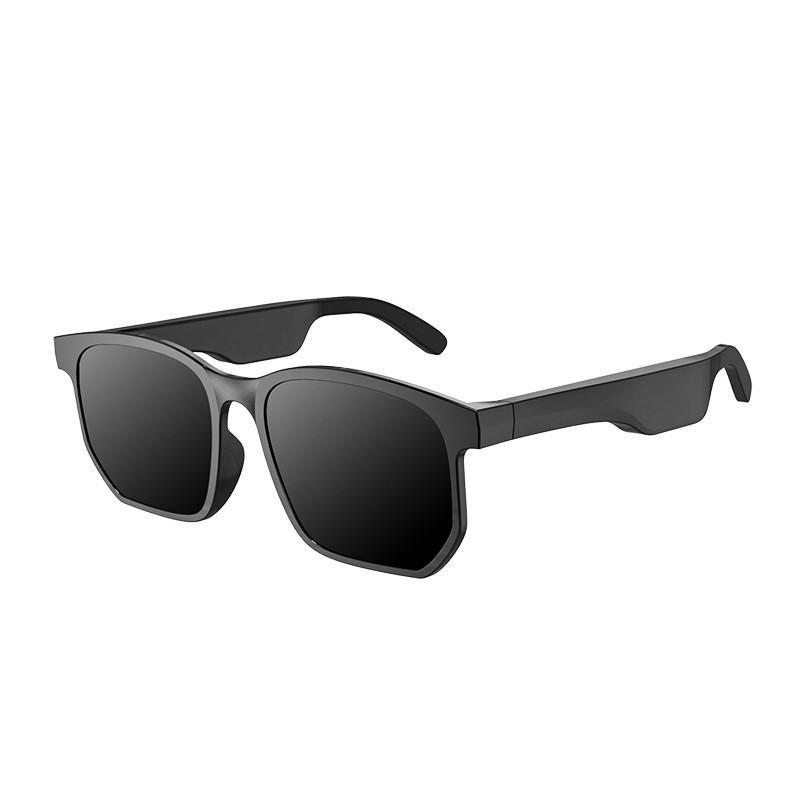 Sports Waterproof Running Smart Bluetooth  Sunglasses Square frame black