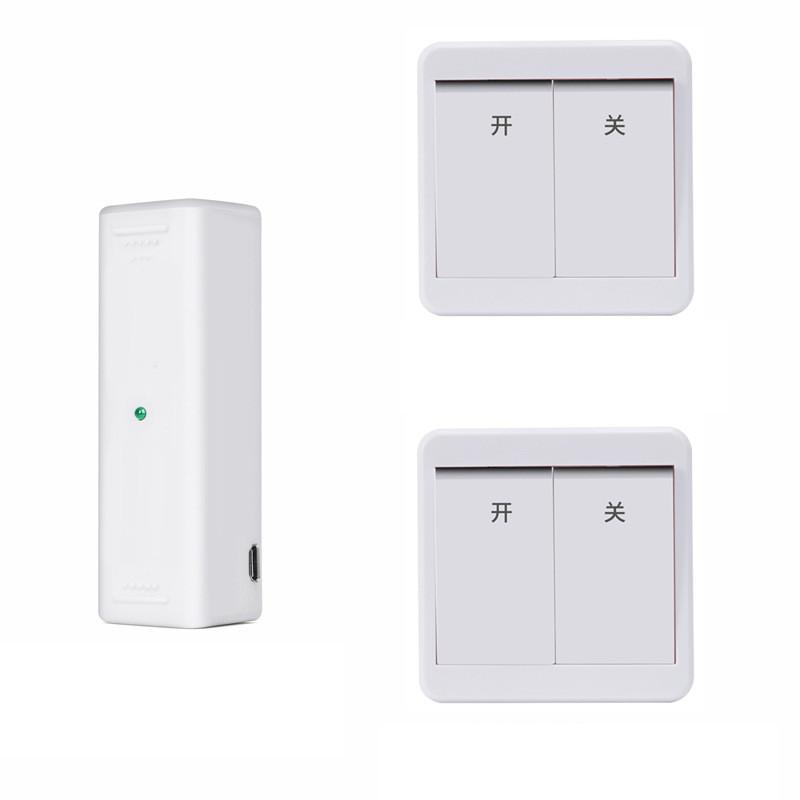 White Dual remote control USB