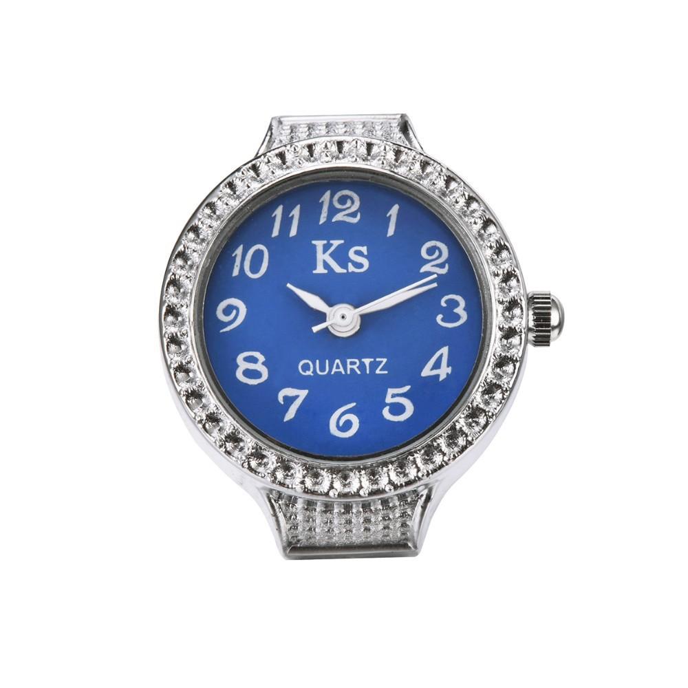 Simple Atmosphere Ring Men And Women Couple Small Jewelry Watch Blue