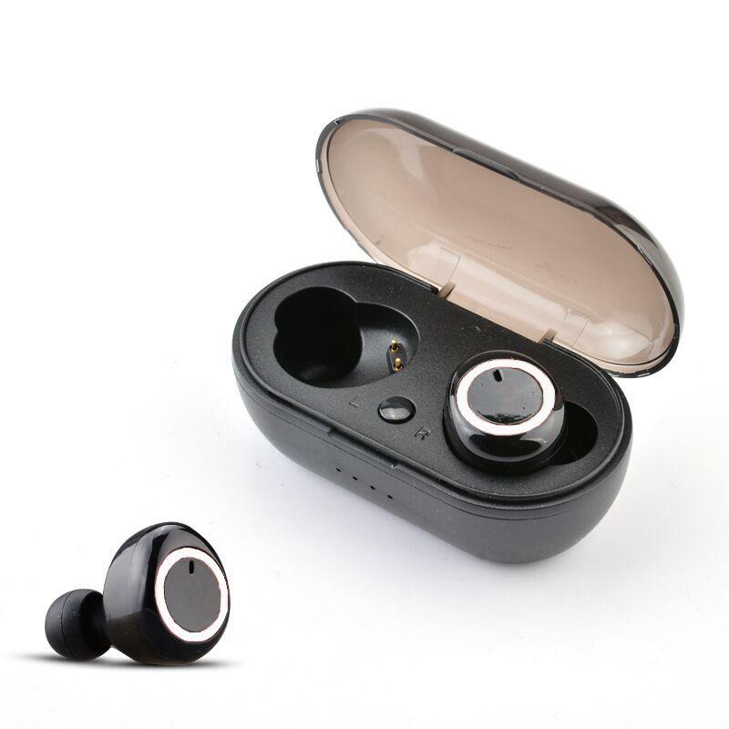 Black white circle Button