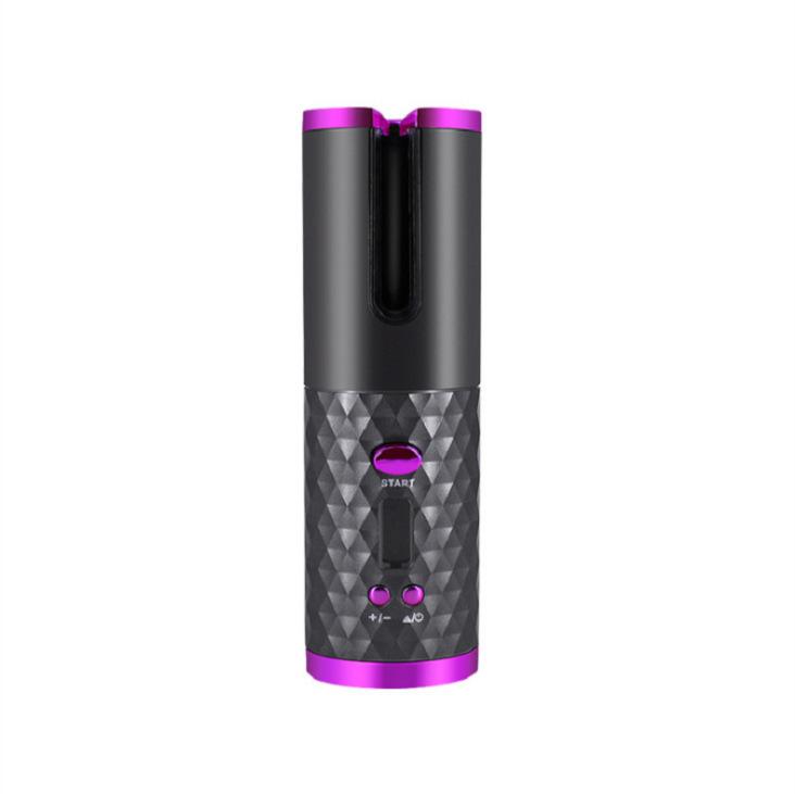 Portable Automatic Wireless Usb Charging Mini Curling Iron Grey USB