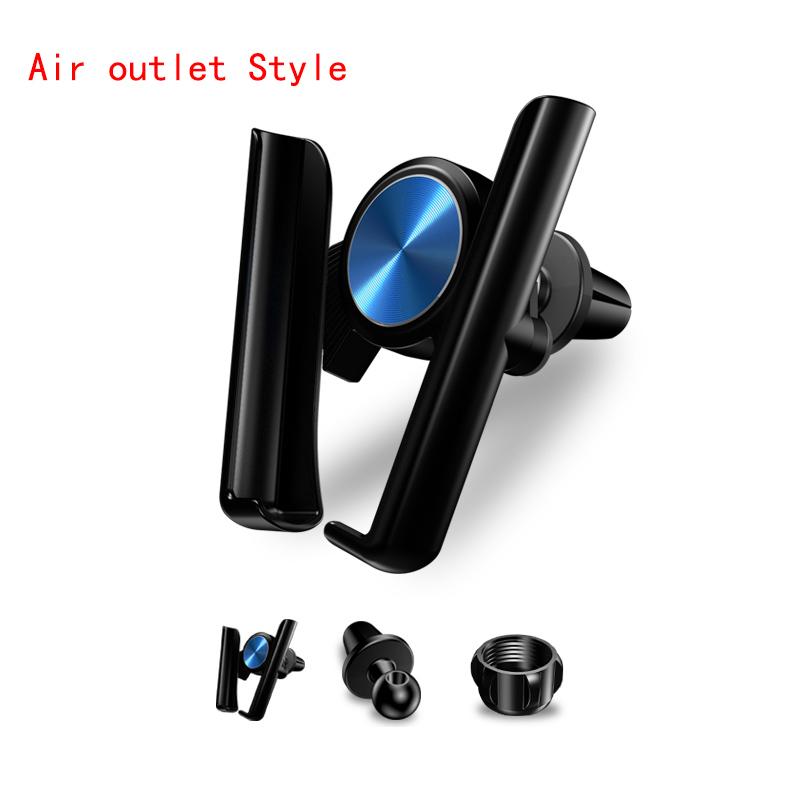 Car Mobile Phone Holder Elastic Mobile Phone Holder Automatic Clamping Blue