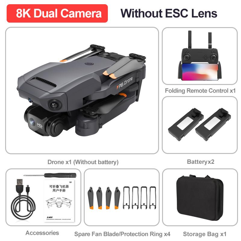 Long Endurance Intelligent Obstacle Avoidance UAV P8 Black Dual 2B USB