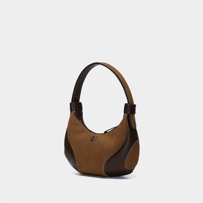 Womens Baseball Underarm Bag Crescent-Shaped Crossbody Bag Frosted Yellow