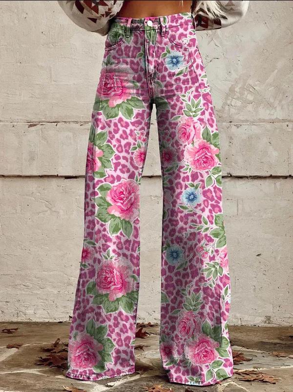 European And American Womens Flared Pure Cotton Jeans 2 Models 2XL
