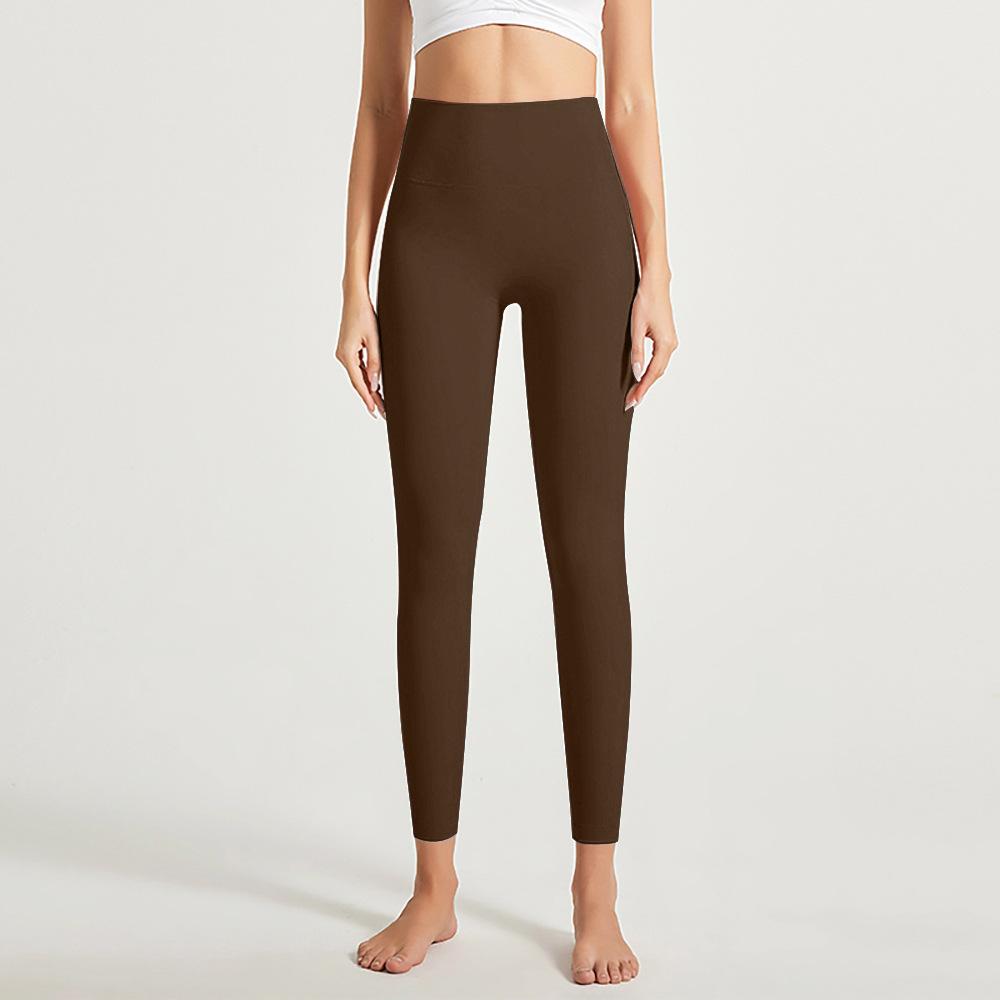 Running Sports Yoga Trousers For Women CK219H Dark Coffee L