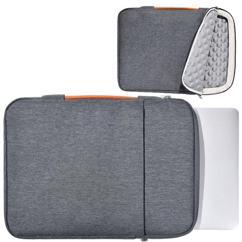 Portable Notebook Computer Bag Liner Fleece-lined Shockproof Simple Hanging Luggage FZB005 Elegant Gray 12 To13.6 Inch