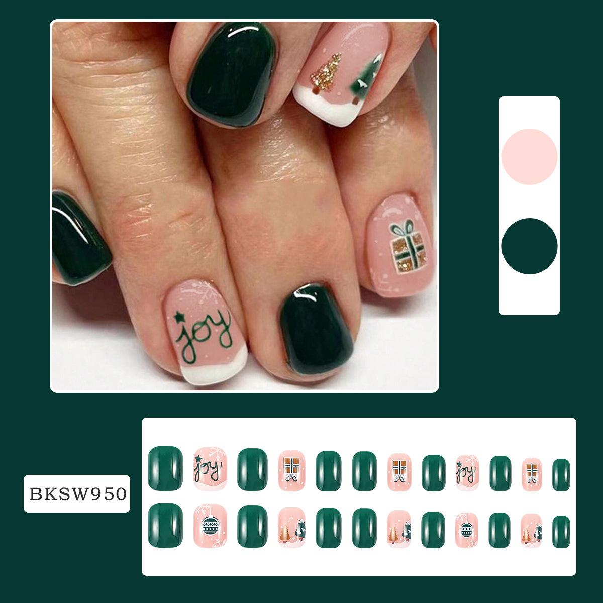 New Nail Beauty SMD Snowflake Christmas Style BKSW950 Style Jelly Glue Polish Bar