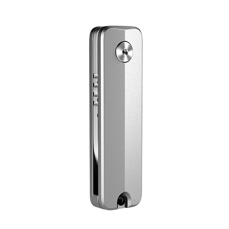 Titanium Alloy Mini A Folding Knife Decompression Small Handle Outdoor Carry Unpacking Tool Titanium color