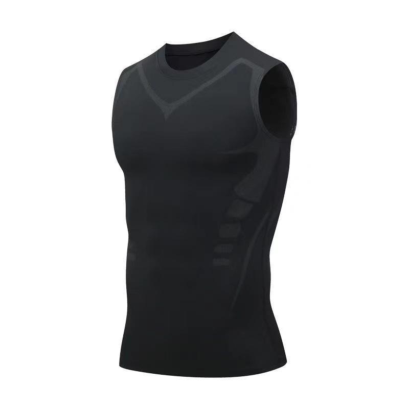 Sports Tank Top Tight-fitting For Fitness 807 Black 2XL